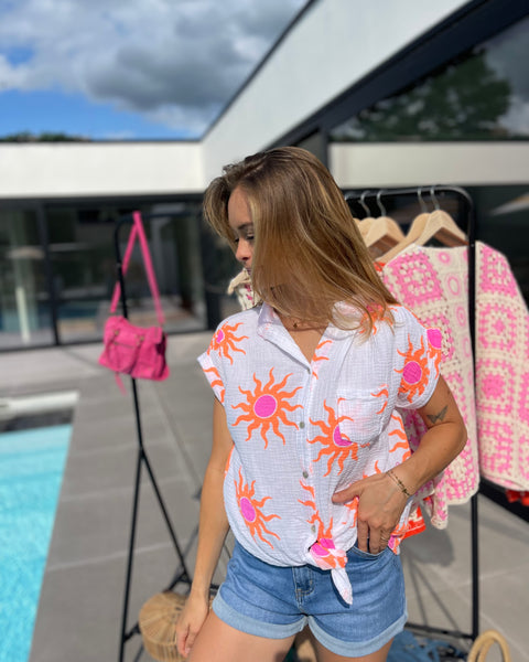 Chemise orange - SOLEIL