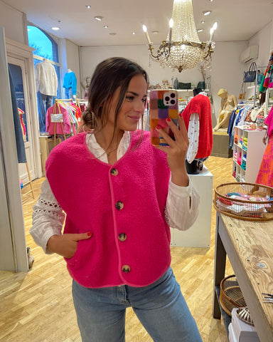 Gilet sans manches rose flash - TEDDY