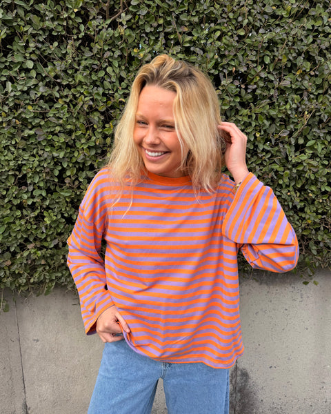 Orange/purple T-shirt - LINED