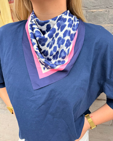 T-shirt + foulard - BLEU MARINE
