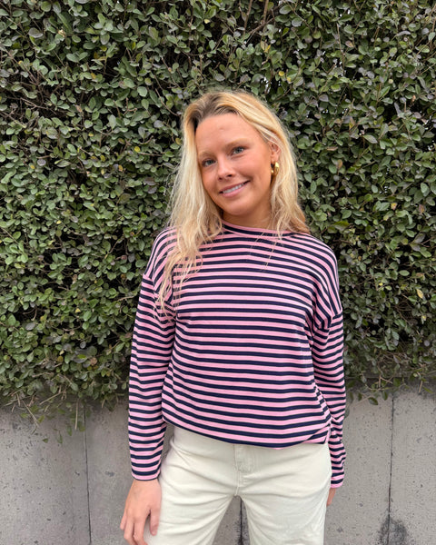 Blue/pink T-shirt - LINED