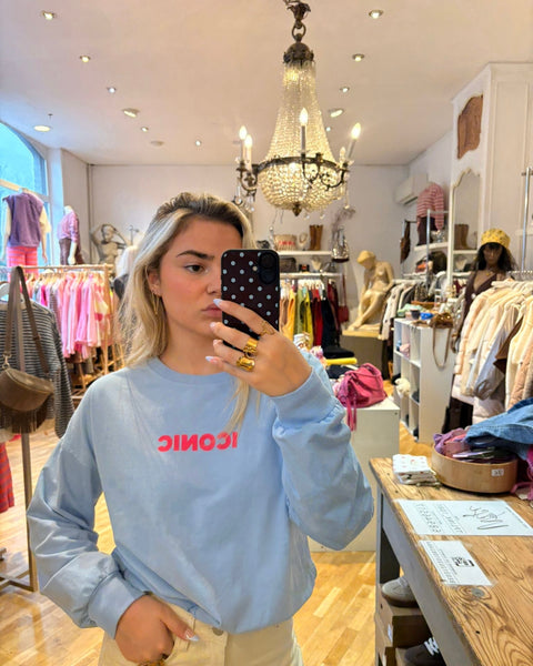 Thin blue sweater - ICONIC