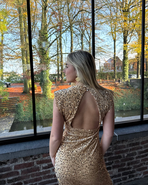 Robe longue doré - ESRATI