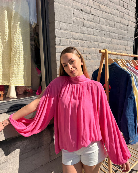 Blouse rose - CHRISTIE