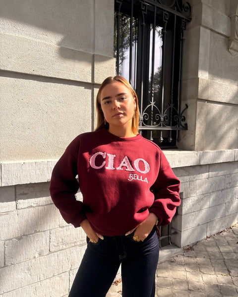 Pull bordeaux - CIAO BELLA