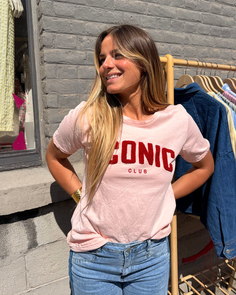 T-shirt rose clair - ICONIC CLUB