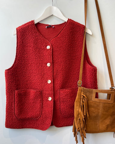 Gilet brique - TEDDY