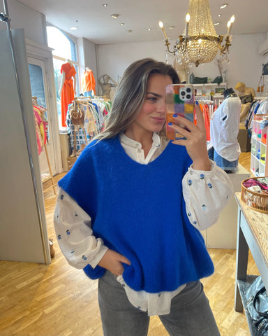 Pull bleu flash - CARMEN
