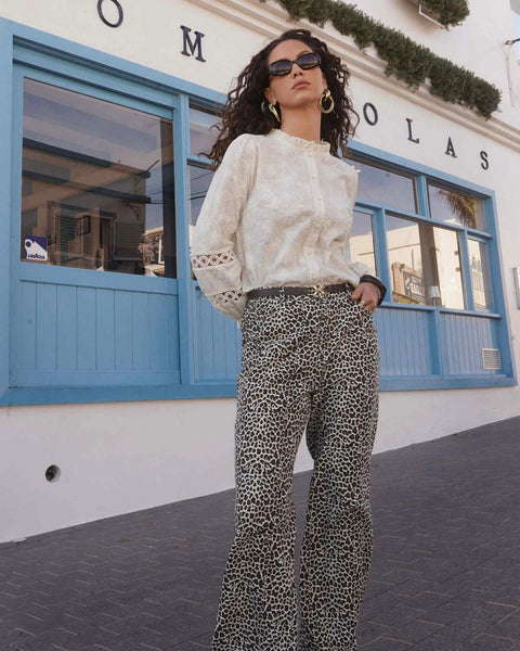 Pantalon clair - LÉOPARD
