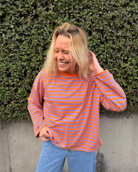 Orange/purple T-shirt - LINED