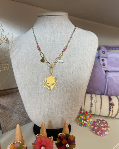 Collier rose - SISI