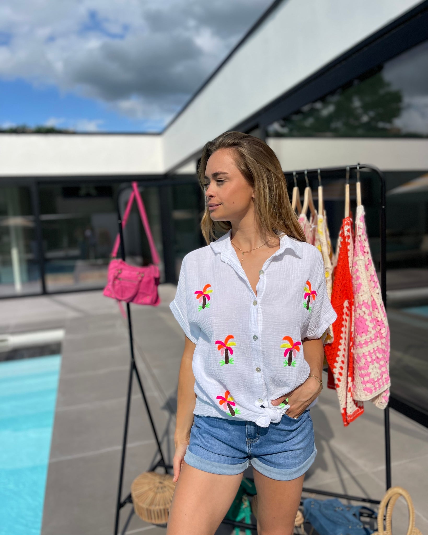 Chemise orange fluo - PALMIERS