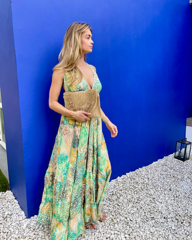 Robe verte dos nu - BAIN DE SOLEIL