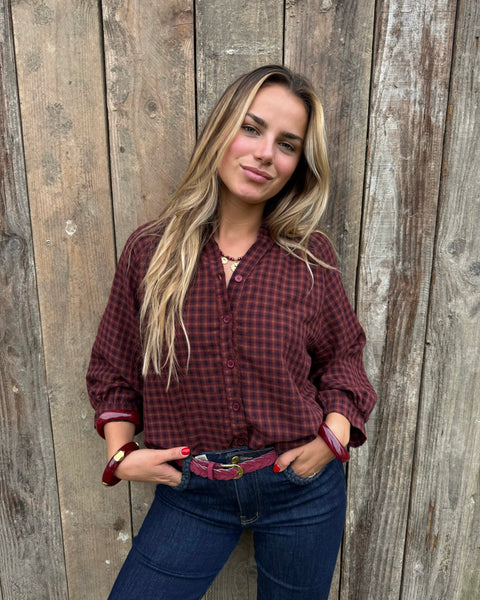 Chemisier bordeaux - LOUISON