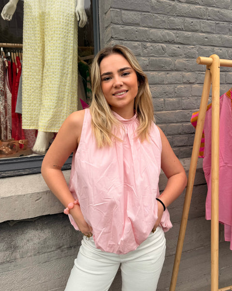 Blouse rose - ELINA