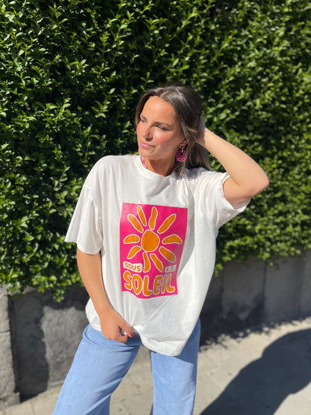 T-shirt rose - SOUS LE SOLEIL