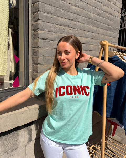 T-shirt turquoise - ICONIC CLUB