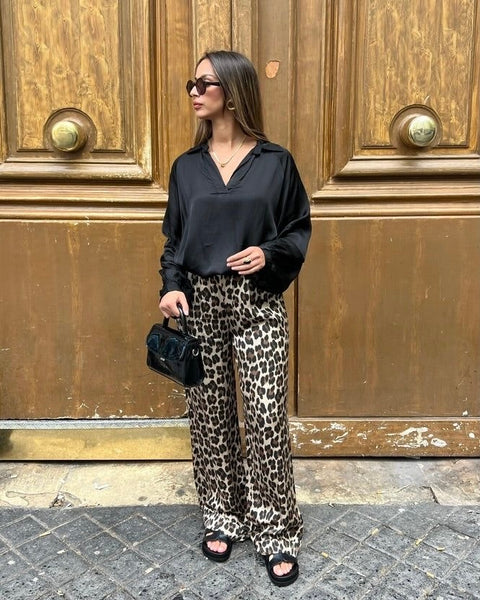 Pantalon fluide - LÉOPARD