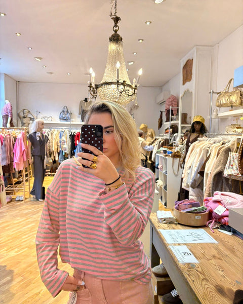 Pink/grey T-shirt - LINED