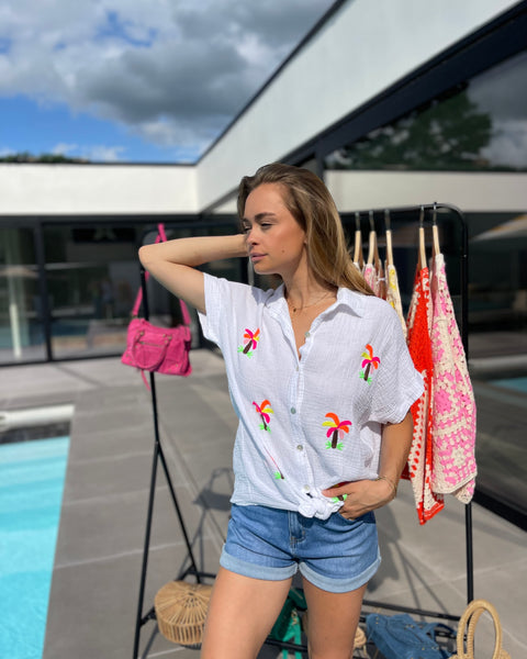 Chemise orange fluo - PALMIERS