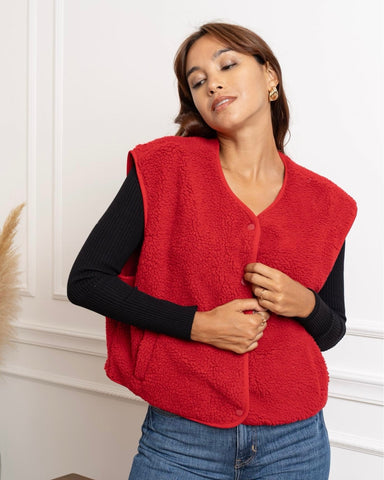 Gilet rouge - TEDDY
