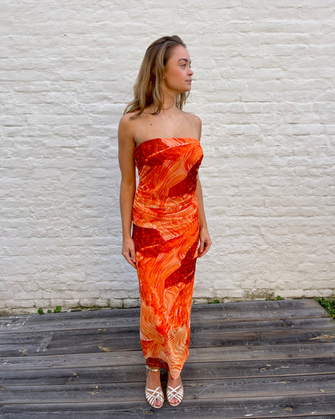 Robe orange - SARA
