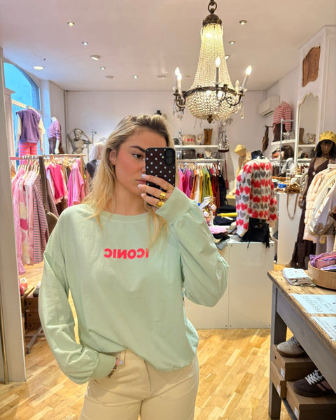 Pull vert d’eau fin - ICONIC