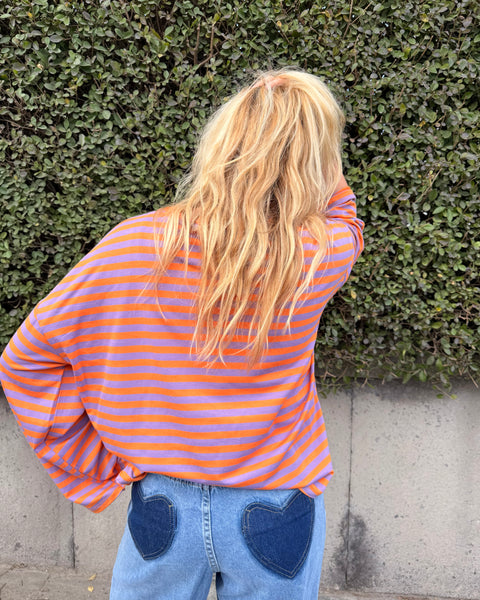 Orange/purple T-shirt - LINED