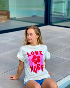 T-shirt blanc - LOVE MORE