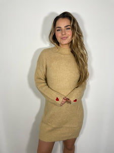 Robe pull camel - COEUR