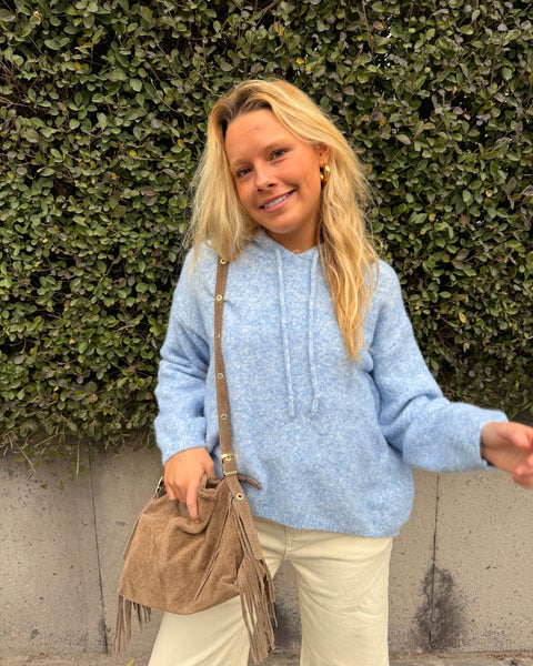 Pull à capuche - BLEU