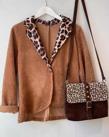 Veste léopard - CAMEL