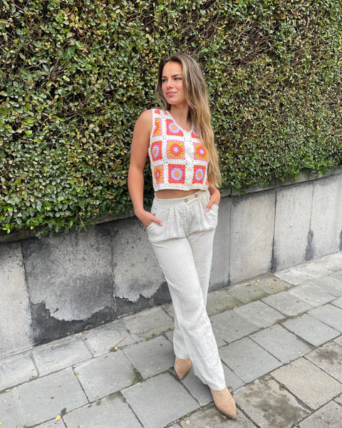 Pantalon en lin - CHRISTINE