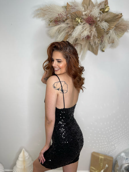 Robe noire - SEQUINS
