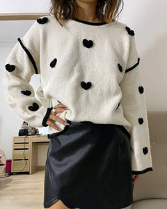 Pull blanc - COEUR