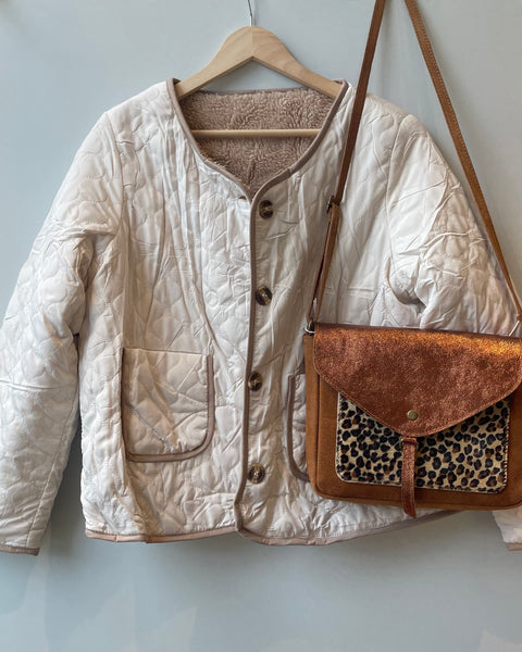 Veste réversible taupe - CHARLY