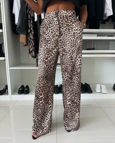 Pantalon fluide - LÉOPARD
