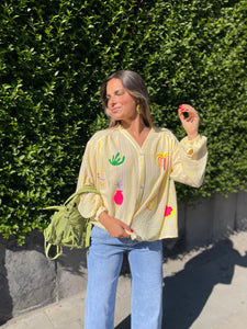 Chemise jaune - PLAGE