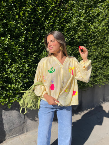 Chemise jaune - PLAGE