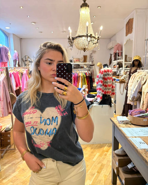 T-shirt gris - MON AMOUR
