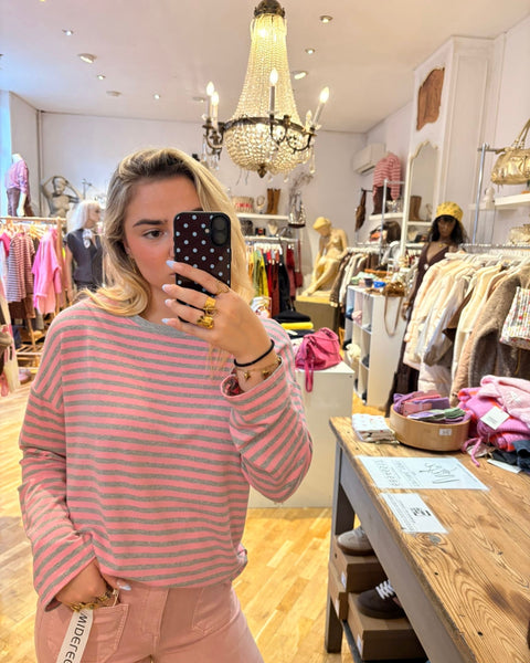 Pink/grey T-shirt - LINED
