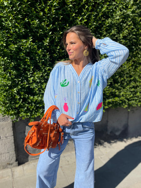 Chemise bleu - PLAGE