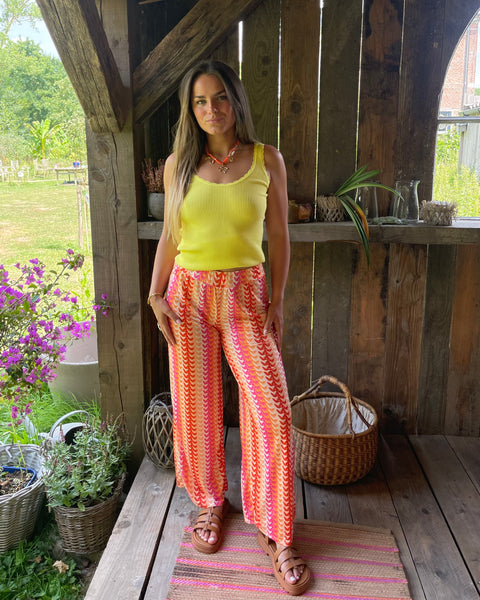 Pantalon orange - CHLORIA