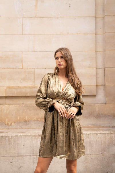 Robe doré - ALEXANDRA