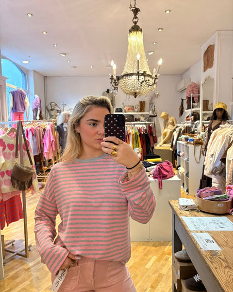 Pink/grey T-shirt - LINED