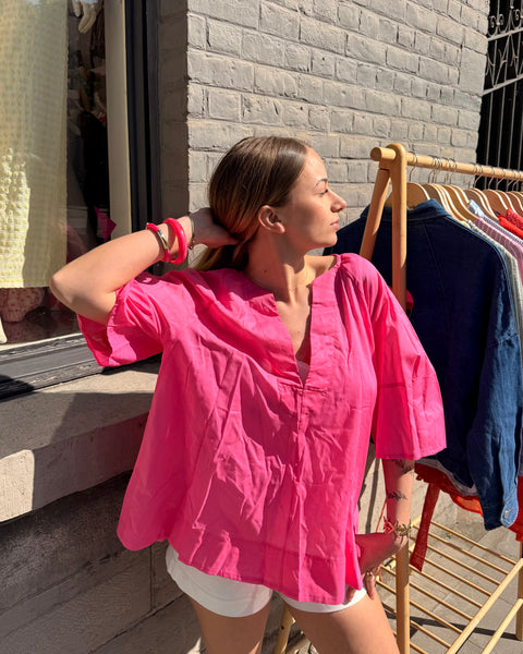 Haut rose - CHRISTINE