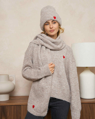 Ensemble - écharpe, pull et bonnet