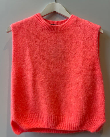 Pull sans manches corail - RORY