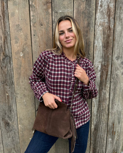 Chemise bordeaux - CARREAUX