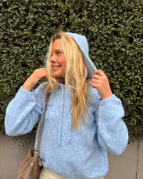 Pull à capuche - BLEU